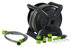 Garden® Haveslanger & Tilbehør*Slangeopruller m/15 m slange, 3 koblinger og pistol