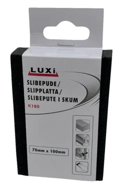 LUXI® Sandpapir*Slibepude korn 180, 70x100 mm -