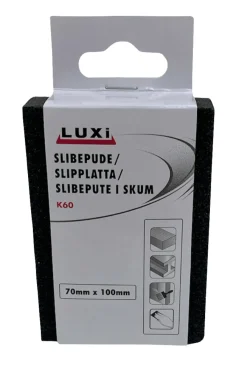 LUXI® Sandpapir*Slibepude korn 60, 70x100 mm -