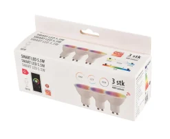 Led-Pærer|Smart Pærer*SMART spotpære RGBW GU10 5,5 W - 3-pk.