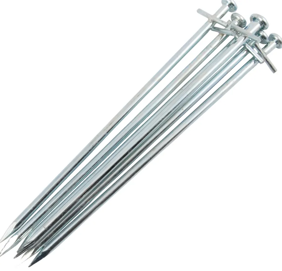 Sunlife® Sæsonafslutning|Telte & Campingmøbler*Sømpløk t/telt Warszawa stål 23 cm 6-pk. -