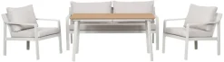 Sunlife® Sæsonafslutning|Loungemøbler*Sofasæt Philadelphia - Beige og natur