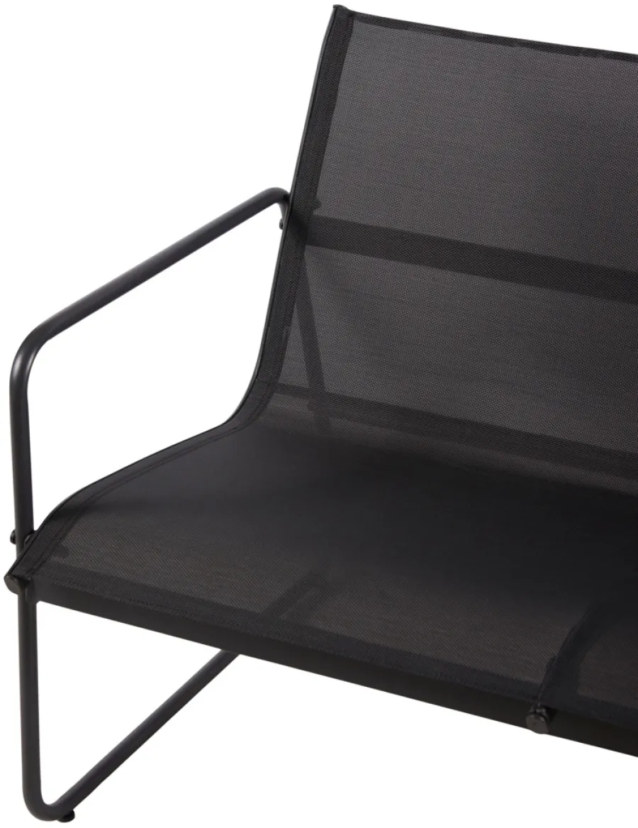 Envy Loungemøbler*Sofasæt stål 4 dele - Sort