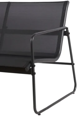 Envy Loungemøbler*Sofasæt stål 4 dele - Sort