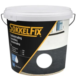 SokkelFix® Tag-, Mur- & Sokkelmaling*Sokkelmaling vandbaseret 5 liter - Hvid