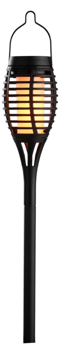 Garden® Sæsonafslutning|Solcellelamper*Solar 3-i-1 flammefakler LED 50 cm 3-pk. - Sort