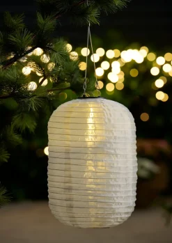 Garden® Sæsonafslutning|Solcellelamper*Solarlanterne aflang Ø24 x H38 cm -