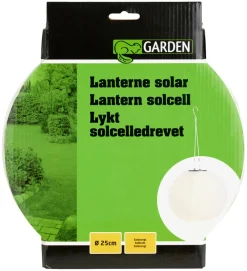 Garden® Sæsonafslutning|Solcellelamper*Solarlanterne rund Ø25 cm -