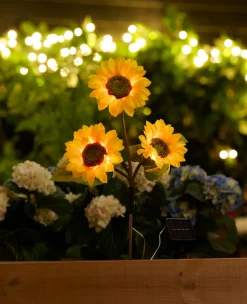 Garden® Sæsonafslutning|Solcellelamper*Solcelleblomst Solsikke -