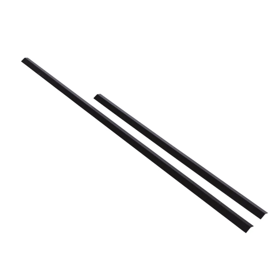 Horton Bedafgrænsning & Minihegn*profil med sneglekant 120 cm Sort