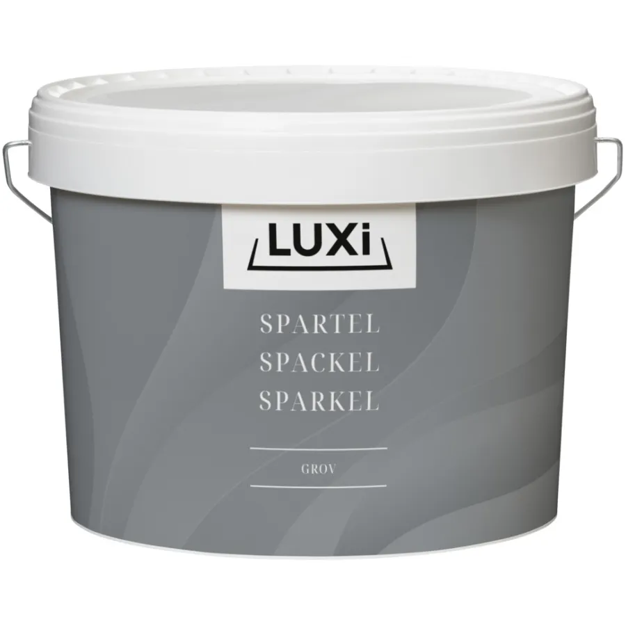 LUXI® Spartelmasse*Spartel grov 3 liter - Lys grå