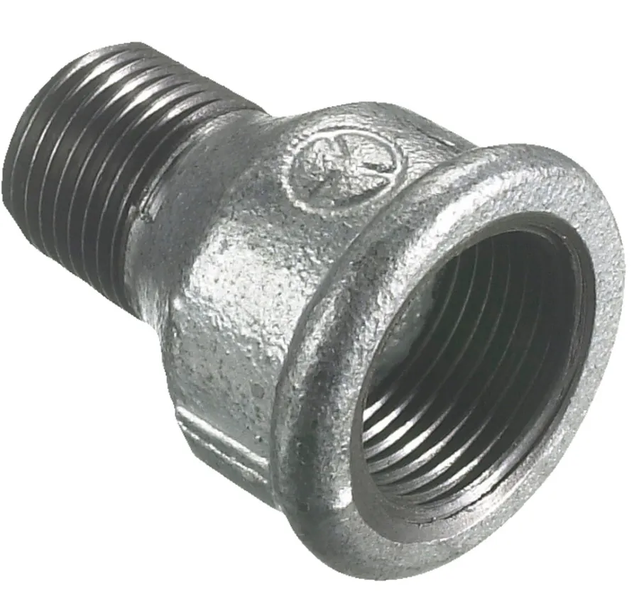 Galvaniserede*Spidsmuffe galvaniseret 1" x 3/4"