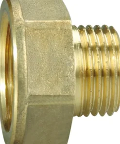 Messing*Spidsmuffe messing 3/8" x 1/2"