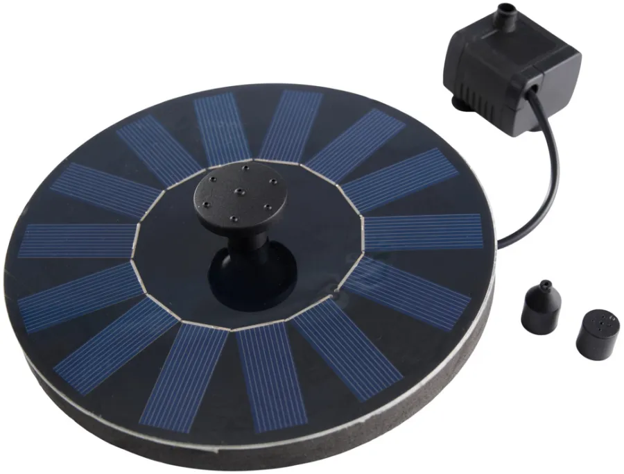 Garden® Sæsonafslutning|Lys & Havedekorationer*Springvand med solceller Ø16 cm -