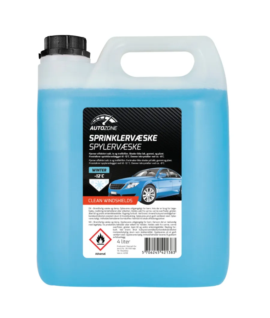 AutoZone® Motorolie & Sprinklervæske*Sprinklervæske vinter 4 liter helårs -
