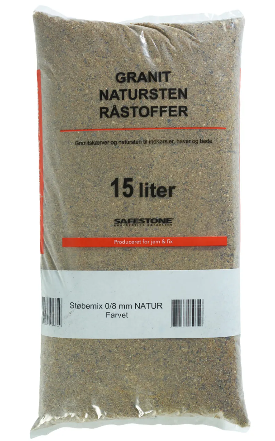 Safestone by ZURFACE Sand & Grus*Støbemix 15 liter 0/8 mm - Safestone