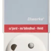 Elworks Stikdåser*4-Stikdåse hvid -