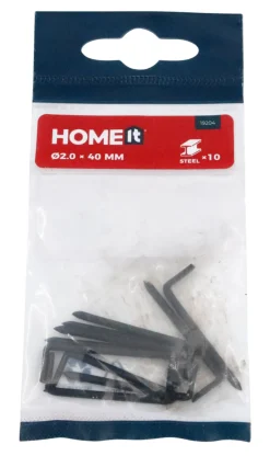 HOME it Søm*Stålhager 2 x 40 mm 10 stk.