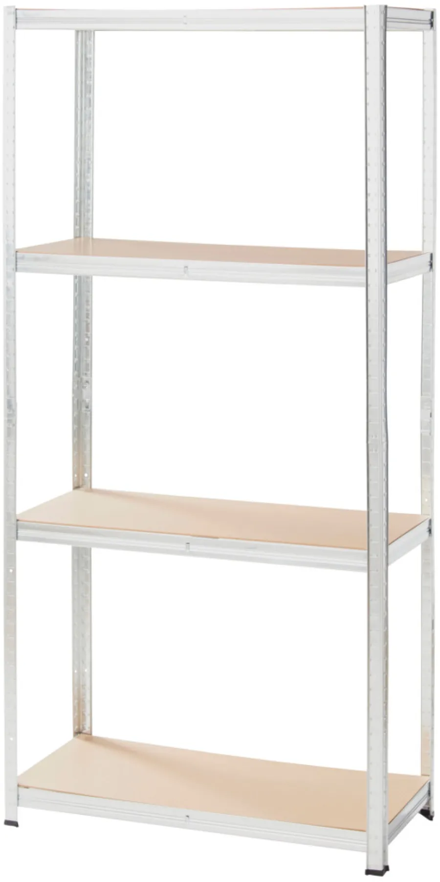 Arbejdsborde & Reoler*Stålreol galv. m/4 hylder - 90 x 190 x 40 cm
