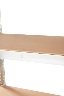 Arbejdsborde & Reoler*Stålreol galv. m/5 hylder - 90 x 180 x 45 cm