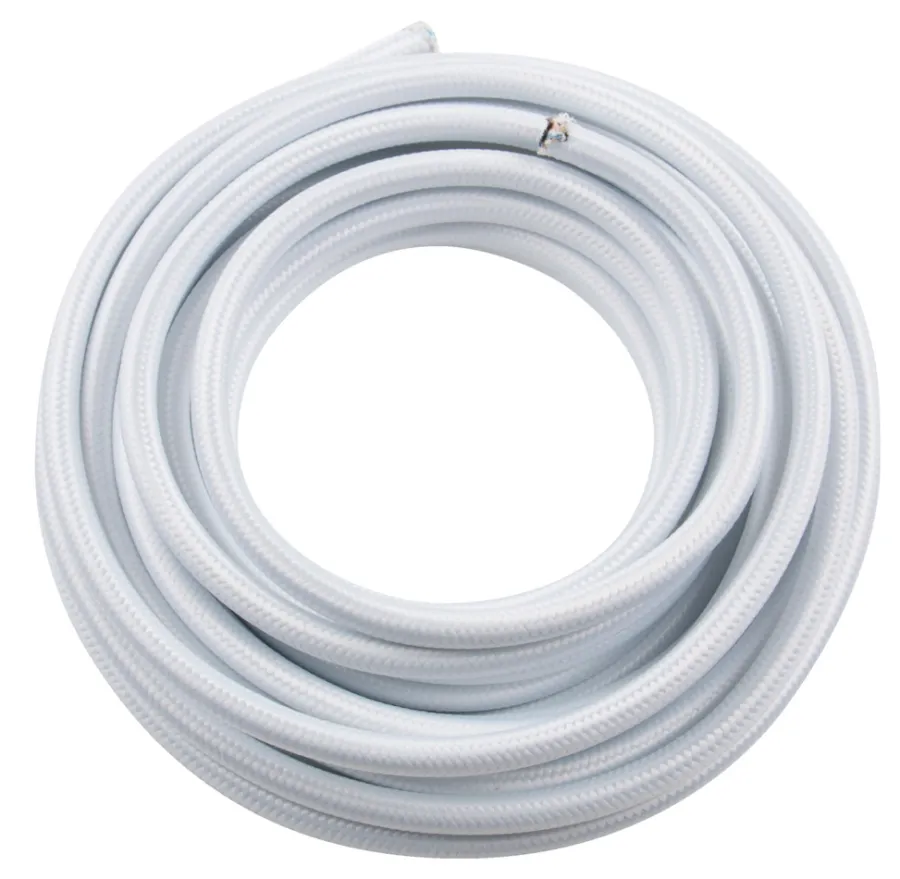 Elworks Kabler & Ledninger*Stofledning 2 x 0,75mm² 5 meter - Hvid