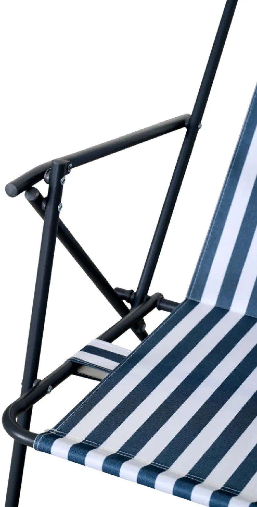 Sunlife® Sæsonafslutning|Havestole*Strandstol Albany i metal og polyester - Blå/hvid