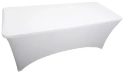 Sunlife® Boligindretning*Strækdug Iowa til foldebord 180 cm hvid -