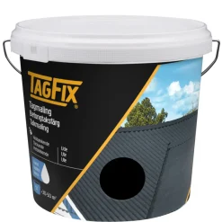 TagFix® Tag-, Mur- & Sokkelmaling*Tagmaling vandbaseret 5 liter - Sort