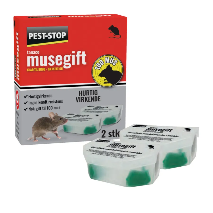 Pest-Stop Insektmidler*Tanaco musegift 2 stk. -