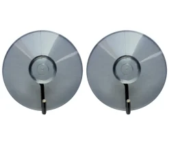 TARGET® Knager & Knagerækker*sugekopkrog transparent/krom 2 stk.