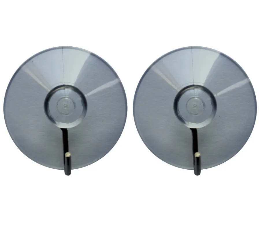 TARGET® Knager & Knagerækker*sugekopkrog transparent/krom 2 stk.