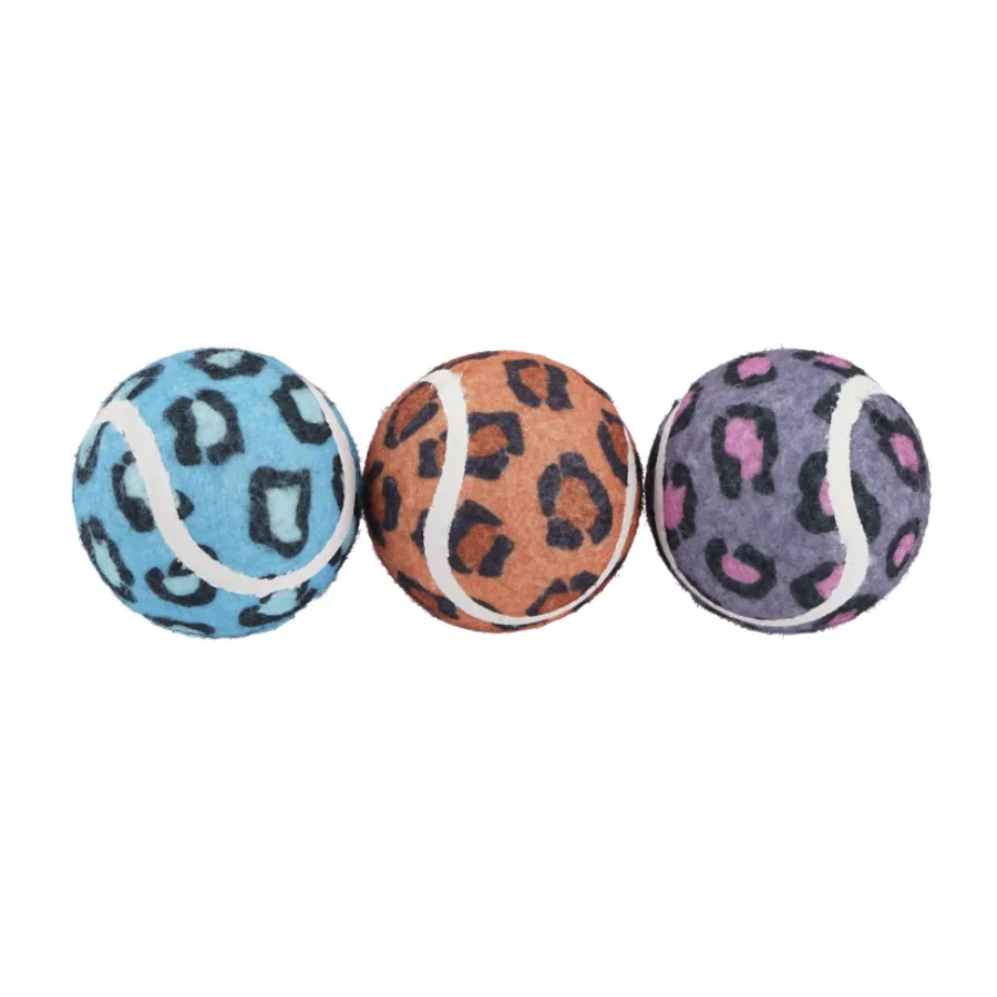 Ud & Leg® Sæsonafslutning|Legetøj*Tennisbolde med dyreprint 3-pk.