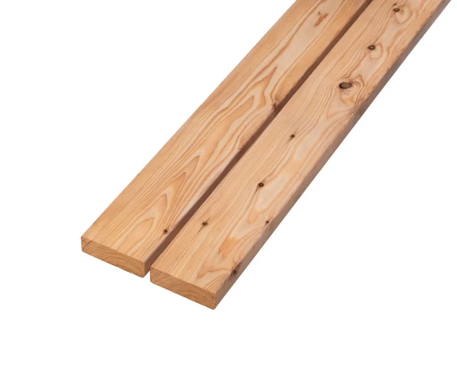Terrassebrædder*Terrassebrædder lærk 28 x 120 mm x 4 meter