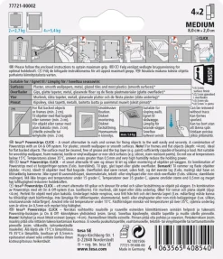 tesa® Klæbesøm*Powerstrips Click Medium 4 par