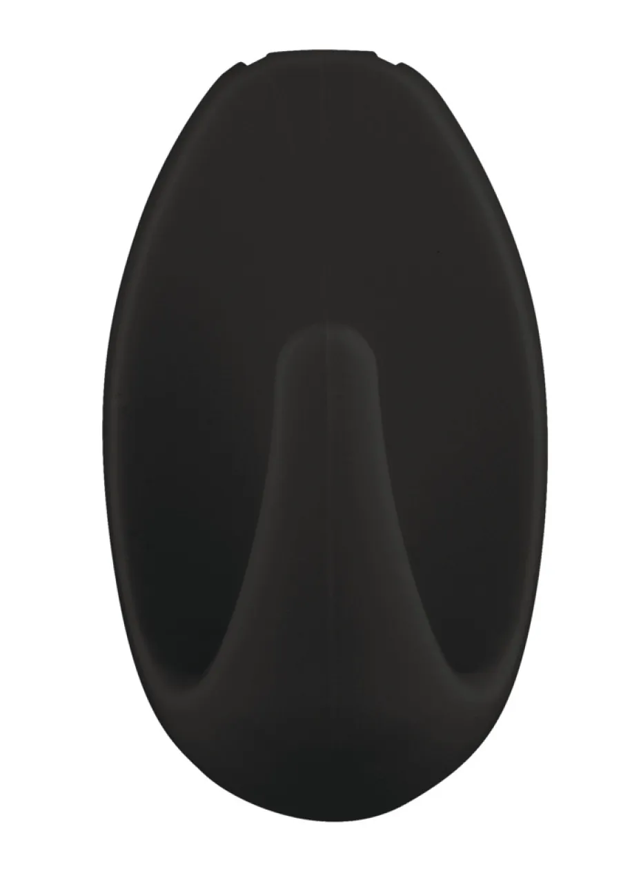 tesa® Klæbesøm*Powerstrips Kroge Oval Small 1 kg - 3 stk. Sort