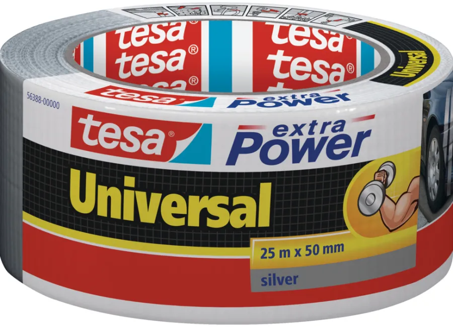 tesa® Tape*Universal gaffatape sølv 50 mm x 25 meter