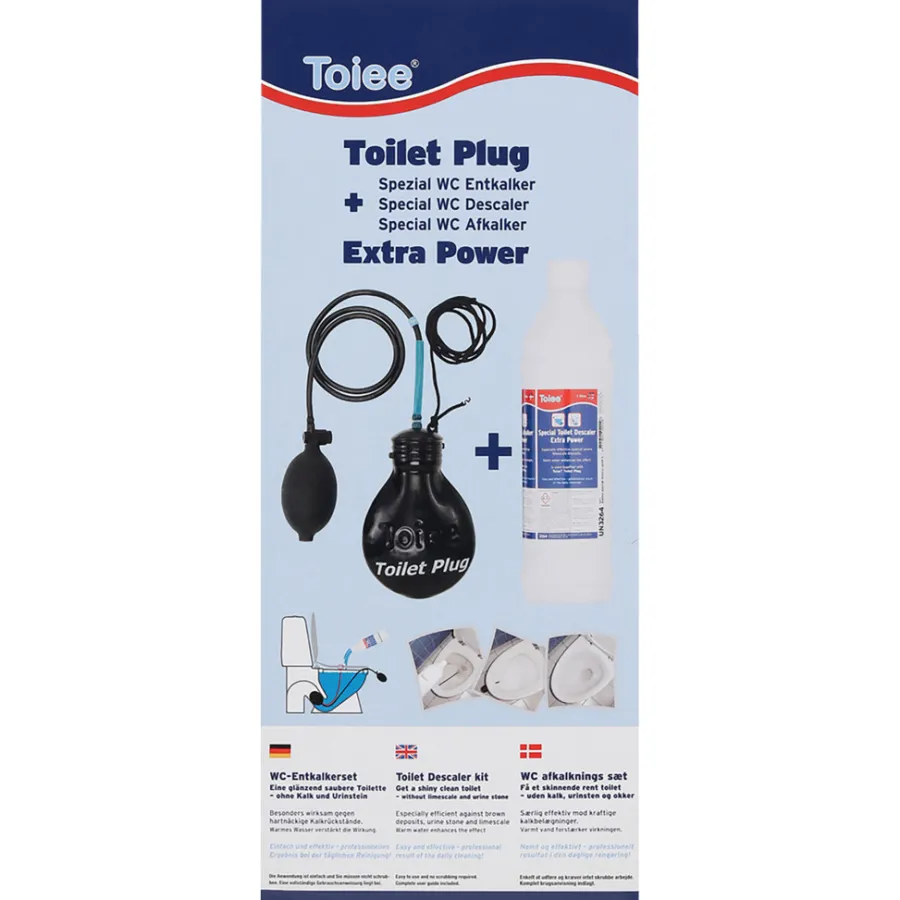 Toiee Rengøringsmidler*sampak m/Toilet Plug og WC Specialafkalker