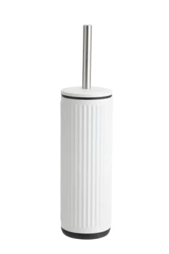 REN Tilbehør Til Badeværelset*Toiletbørste m/riller rund Ø9 x 38 cm - Hvid