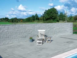 Betongruppen RBR Læ- & Støttemure*Topplade grå til BB-mur & Lock-Block XL 60 x 31 x 7 cm