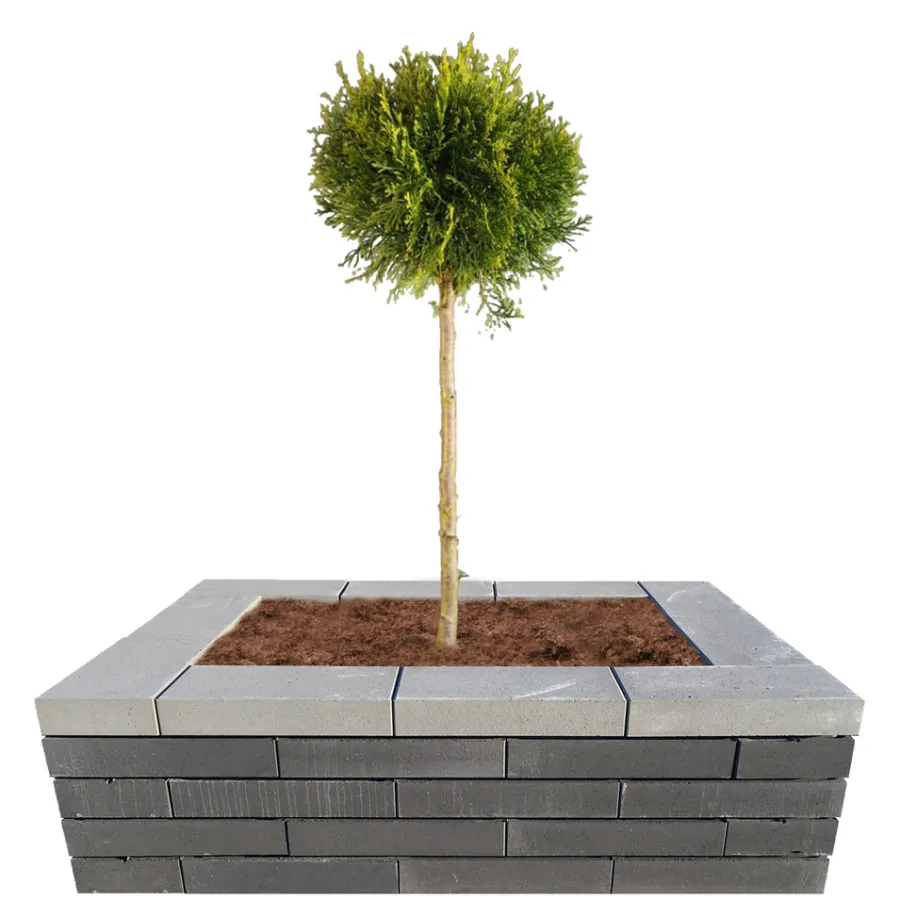 Betongruppen RBR Læ- & Støttemure*Topplade Nordic Wall koks