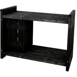Haveborde|Grilltilbehør*Tralle grillbord sort 123 x 57,5 x 93 cm