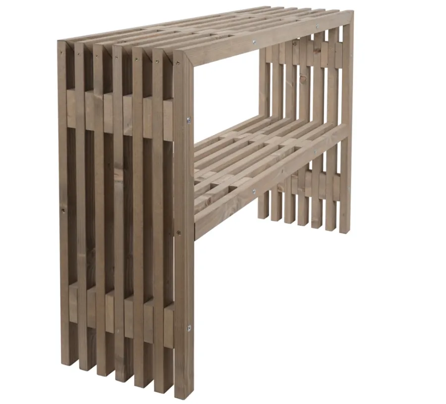 Planteborde & Højbede|Øvrige Havemøbler*Tralle plantebord 115 x 32 x 80 cm Rustik