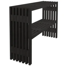 Planteborde & Højbede|Øvrige Havemøbler*Tralle plantebord 115 x 32 x 80 cm Sort