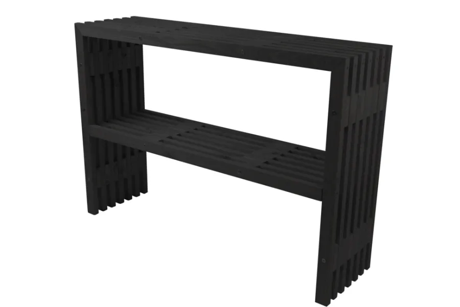 Planteborde & Højbede|Øvrige Havemøbler*Tralle plantebord 115 x 32 x 80 cm Sort