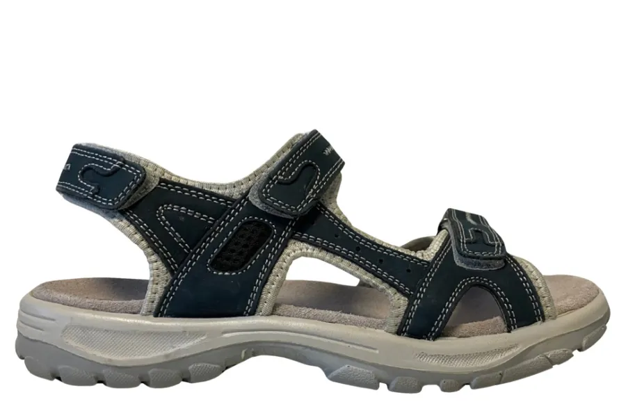 Træsko & Fodtøj*Trekkingsandaler dame læder str. 39 Denimfarvet