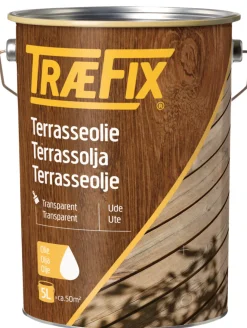 TræFix® Træolie*terrasseolie klar 5 liter Teak