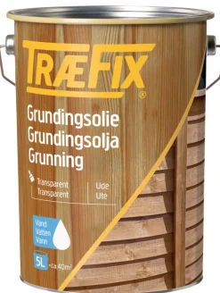 TræFix® Trægrunder*transparent grundingsolie vandbaseret 5 liter Klar
