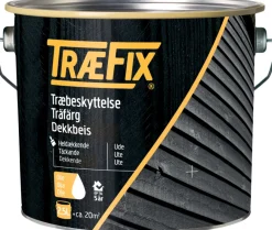 TræFix® Træbeskyttelse*træbeskyttelse heldækkende sort 2,5 l Sort (svarende til NCS S 9000-N og RAL 9005)