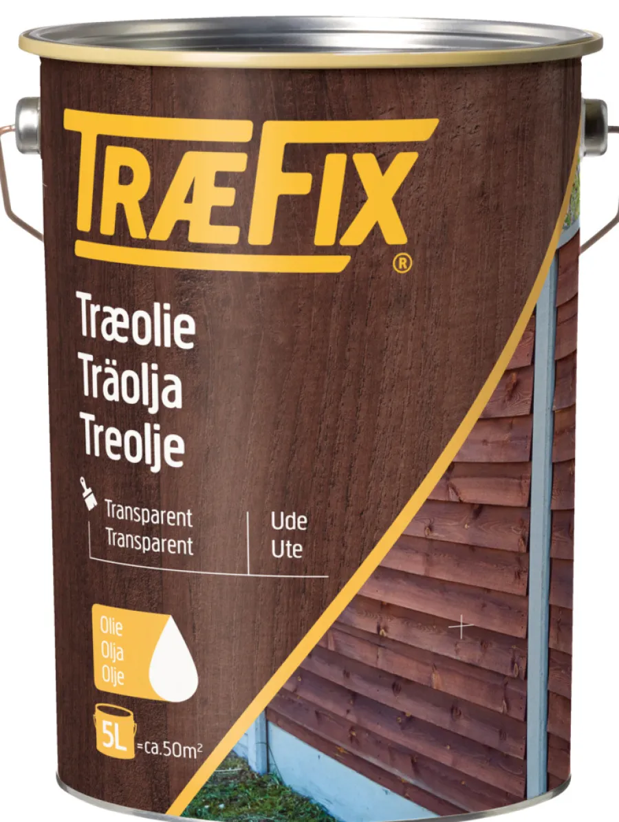 TræFix® Træolie*træolie transparent 5 liter Klar