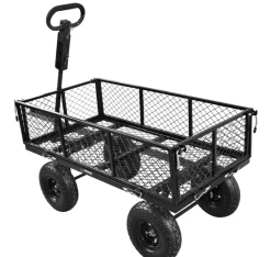 Garden® Trillebøre & Sækkevogne*Trækvogn heavy duty - Mat sort